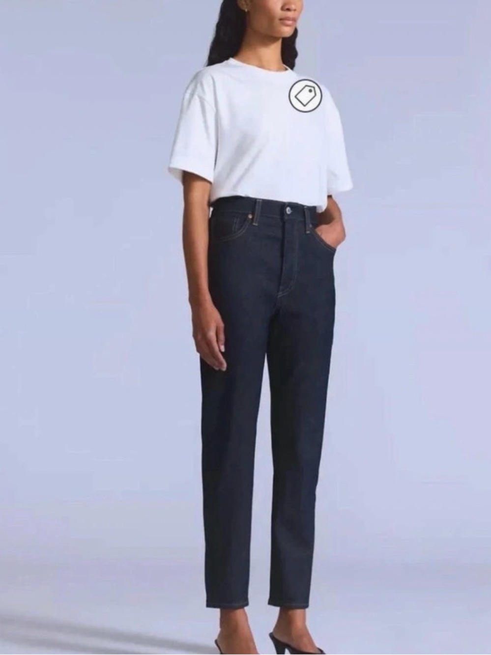 Levi's High-Rise Straight Leg Jeans in Dark Indigo